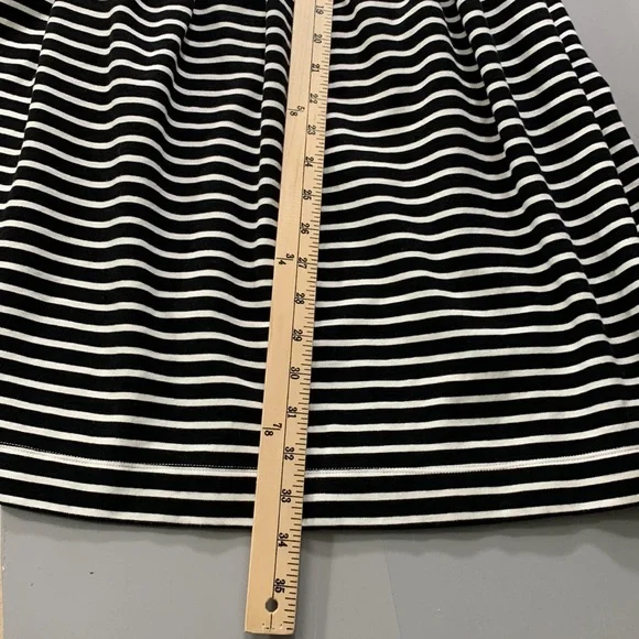 J.Crew Woman’s Black And White Striped Daybreak Sleeveless Ponte Dress Size M - Picture 8 of 10